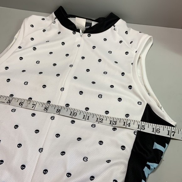 Twin Six sleeveless Club Raglan six/skull print cycling Jersey. Size Medium - Picture 8 of 12